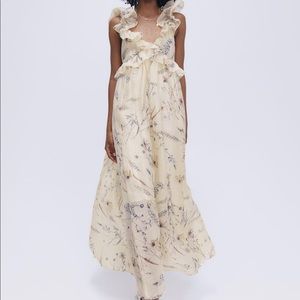 H&M lyocell-blend ruffled dress SOLD OUT online